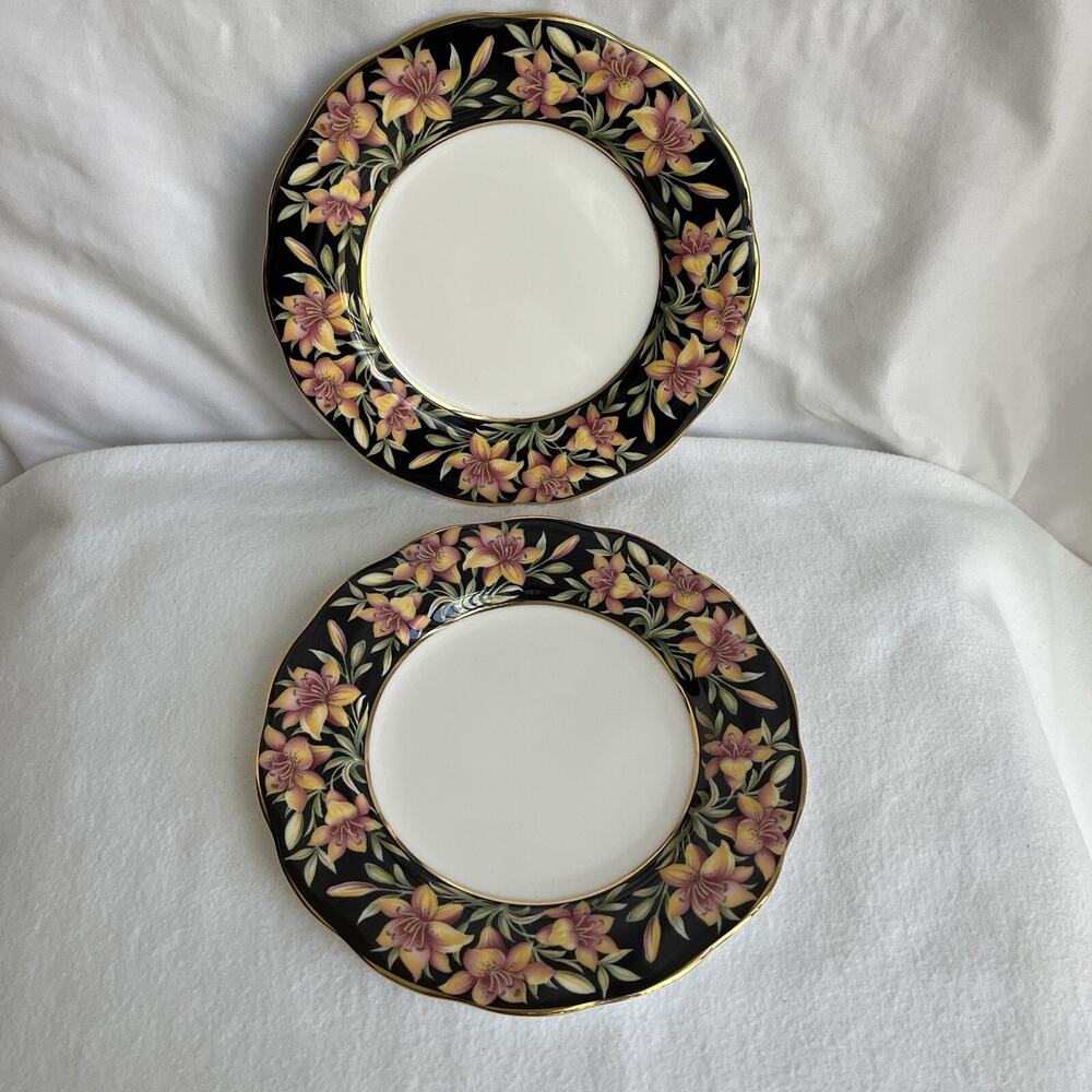 Royal Albert Provincial Flowers Prairie Lily bone china salad plate 8 1/4"
